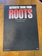 Vintage Autentico Tema da Roots Pianoforte So Spartiti 1977 Wolper Gerald Fried