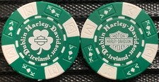 Dublin Harley-Davidson&reg; in Dublin, Ireland Collectible Poker Chip Green/White