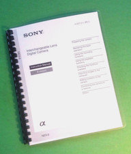Owners Manual for Sony NEX-6 NEX6 Basic Camera 104 Pages W/Clear Covers 