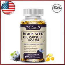 Premium Black Seed Oil Capsules 120 Softgels  Immune Support, Joint Support