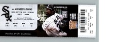Minnesota Twins vs Chicago White Sox 9/18/2013 Full Ticket  - Alejandro De Aza
