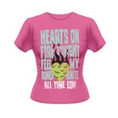 All Time Low - Hearts on fire - Tee - Ladies Fit T-Shirt - Official Licensed