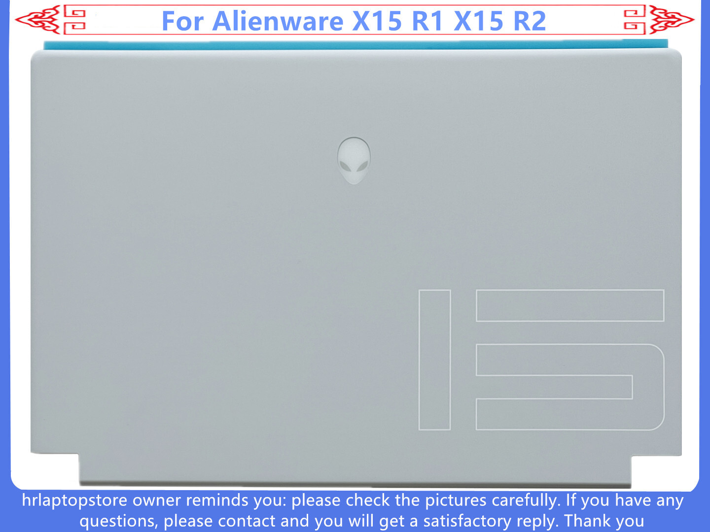 New KXJ52 0KXJ52 For Dell Alienware X15 R1 R2 LCD Back Cover Rear LID ...