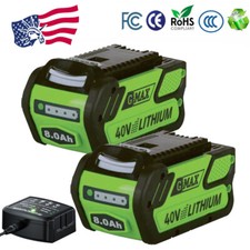 40V 8.0Ah For Greenworks G-MAX 40 Volt Lithium Battery 29472 29462 29252 20202