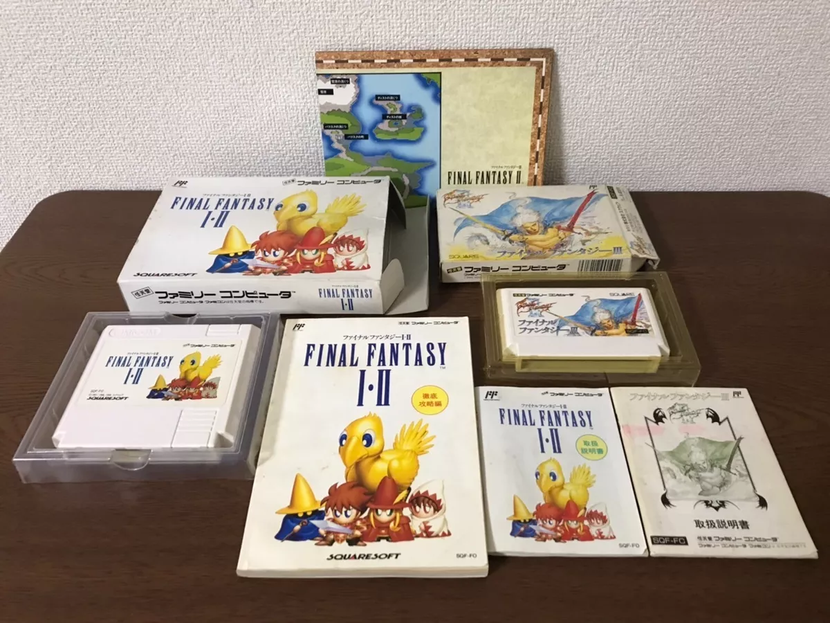 (Set of 2) Nintendo Super Famicom Final Fantasy 1 2 3 SFC Japan