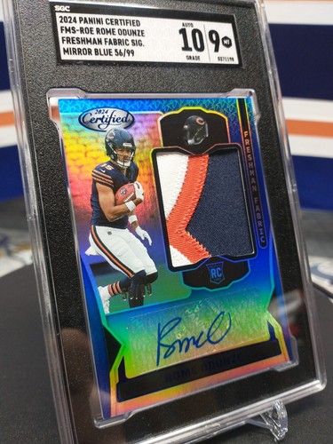 2024 Certified Freshman Fabric Rome Odunze Blue /99 Rookie Patch RPA RC 3 color - Picture 2 of 7