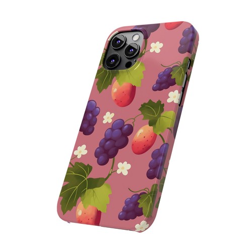 Grape Strawberry Pattern Preppy iPhone Case | Aesthetic - 第 60/82 張圖片