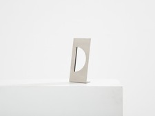 Miroir de courtoisie Gabriella Crespi Christian Dior acier brossé 1970