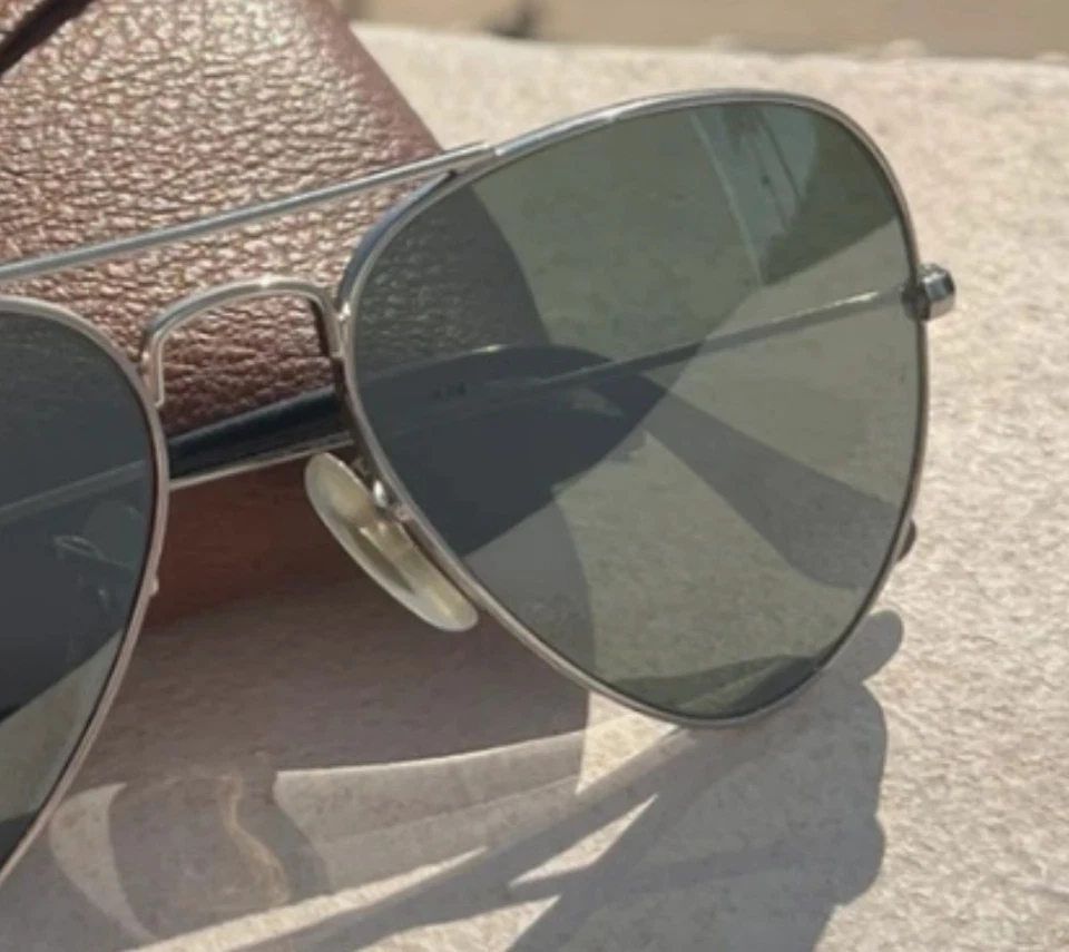occhiali da sole ray ban aviator RB 3025 Eccellenti Listino 200,00 Mis. 55 - Immagine 4 di 4