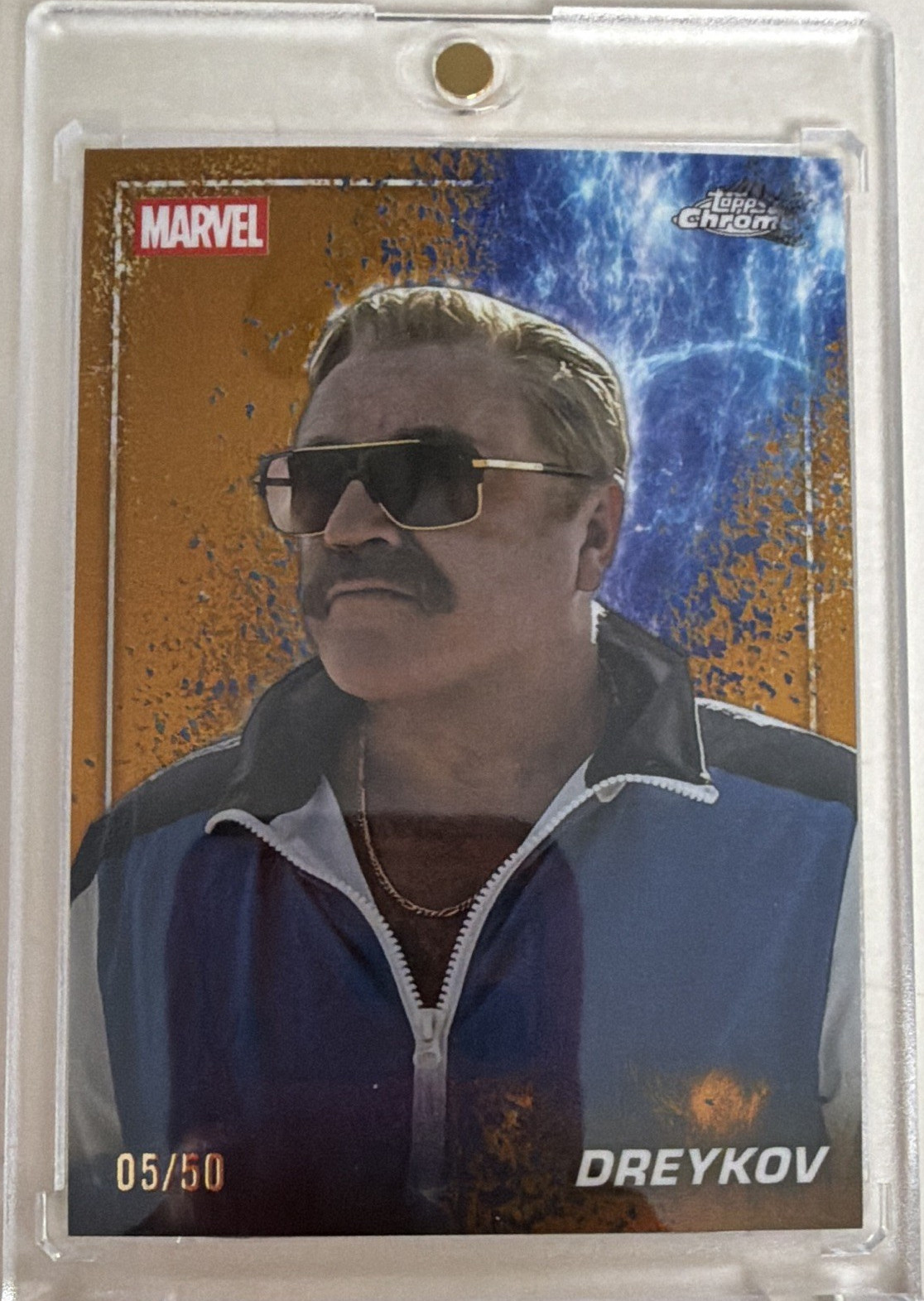 Topps 2025 Chrome Marvel Black Widow Dreykov S-109 Serial Numbered 05/50