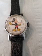 Vintage Mickey Mouse Wind Up Watch
