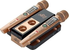 Karaoke Machine Magic Sing E5 5000 Songs WiFi Two Wireless Mics Brown Tagalog