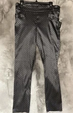 SOHO APPAREL Women’s Gray Black Dress Pants Party Holiday LARGE NEW