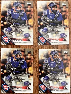 2016 Topps Update Series - Willson Contreras #US266 (RC) Lot - 4 Cards