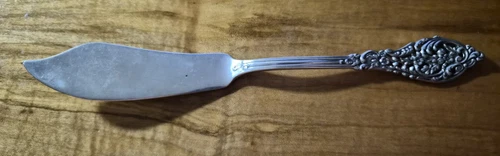 REED/BARTON STERLING Flor Lace Solid Silver Master Butter Knife 43g PRICED@ MELT
