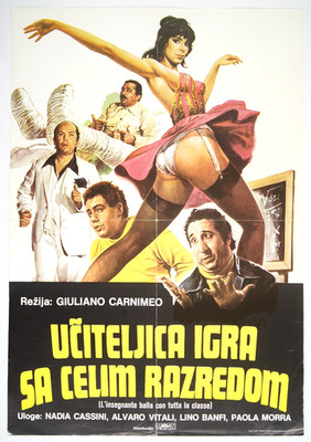 L'INSEGNANTE BALLA CON TUTTA LA CLASSE Original xYU movie poster 1979 LINO BANFI