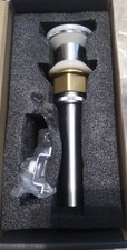 Sink Drain With Overflow Brushed Nickel