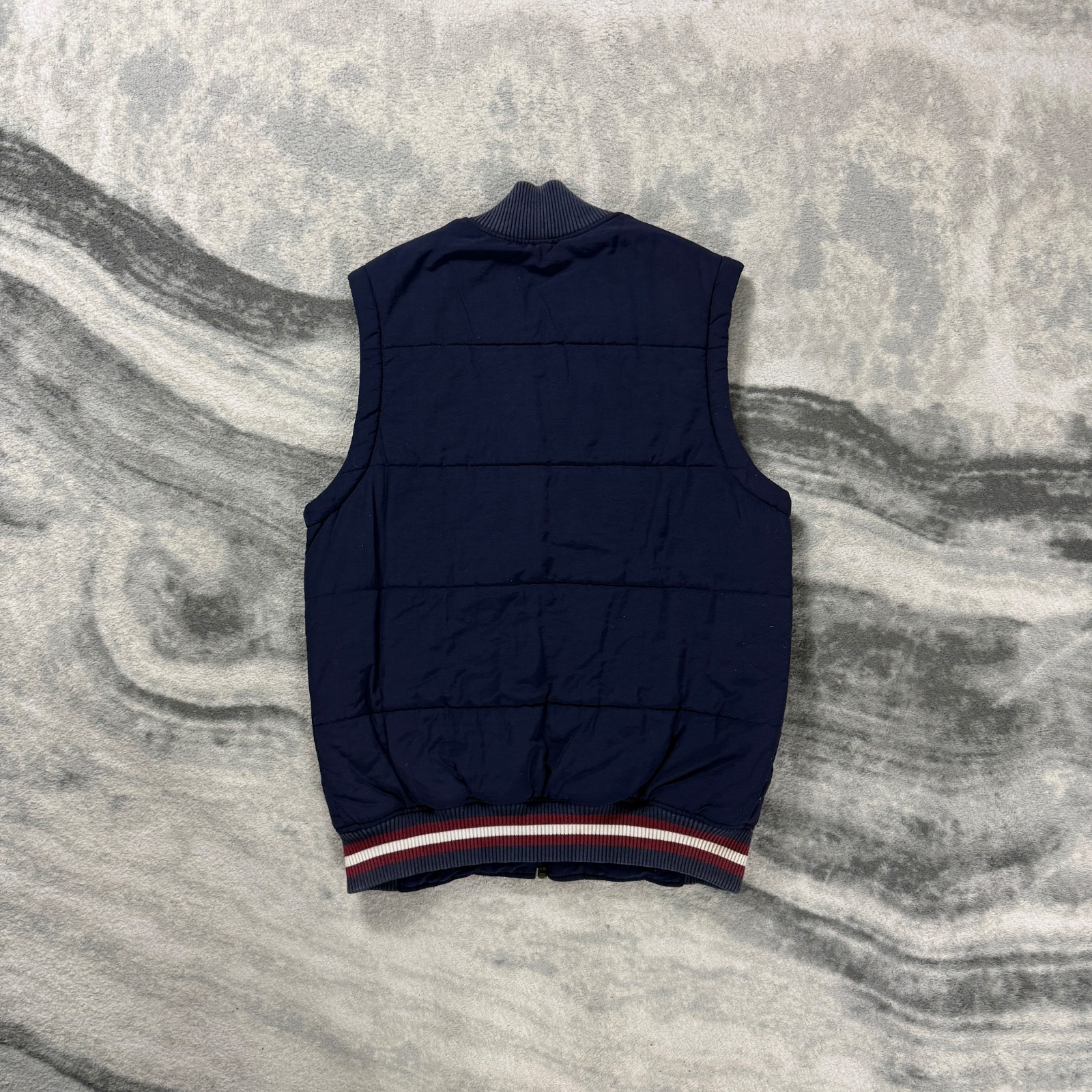 Vintage Fred Perry 2000's Y2K Lined Navy Blue Size XS Vest Bodywarmer Gilet image 8