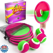 Qrooper Kids Outdoor Toys - Toss and Catch Game Set, Outside Yard