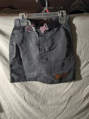 VTG 2k Roxy Quicksilver Teenie Wahine Girls Size 10 Skirt Gray