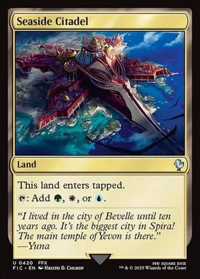 Magic - Seaside Citadel - Uc/Land - Commander: MTG - FINAL FANTASY - EN/NM