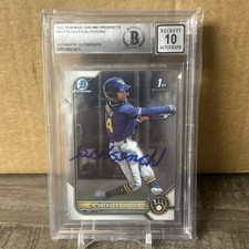 Jackson Chourio Bowman Chrome 2022 Auto
