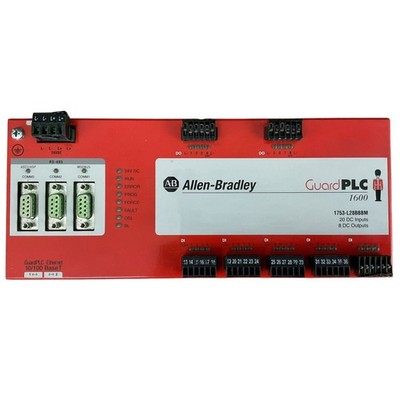 Allen Bradley 1753-L28BBBM Guard PLC 1600 Logix Programmable Safety Module Unit.