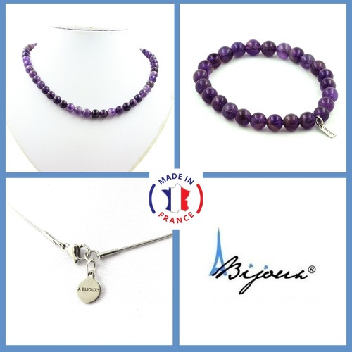 Bracciale Tennis Ametista in Argento 925 rodiato - Les Folies