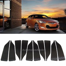 1 Wheel 3D Carbon Fabric Wheel Mask Decal Sticker for Hyundai Veloster