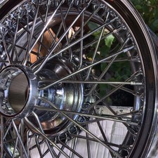Dayton Wire Wheels 16x5 For Jaguar Xk 120140150 Nickel Chrome 60 Spoke. Dayton Wire Wheels 16x5 For Jaguar Xk 120140150 Nickel Chrome 60 Spoke.