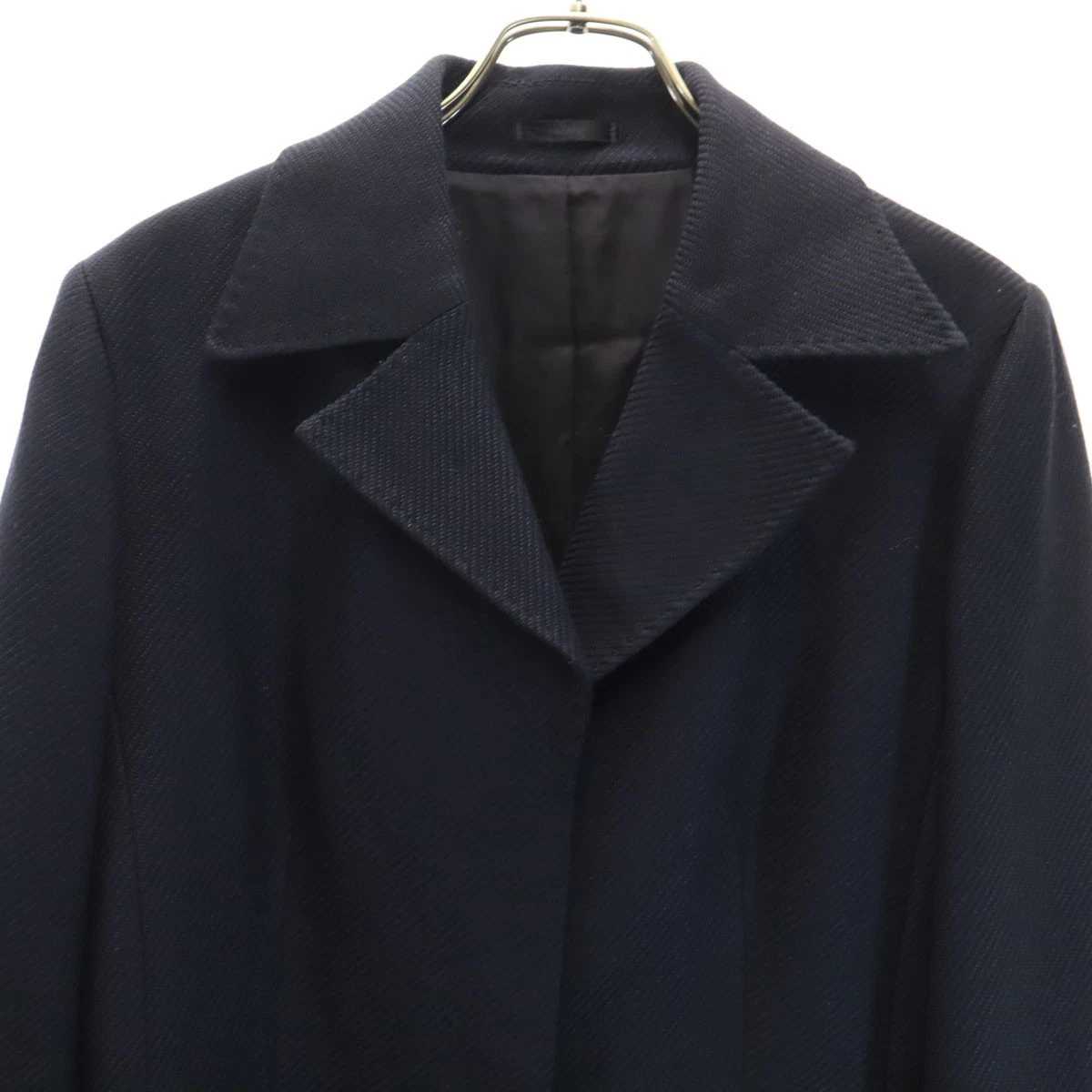Conjunto de falda de mezcla de seda BURBERRY usado 42/38 azul marino Sanyo Shokai para mujer