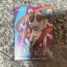 NBA Hoops Hoop Stars Clyde Drexler Houston Rockets Insert Basketball Card