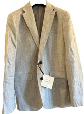 John Lewis Men’s Cambridge Linen Blazer – Beige – Size 44R – New – RRP £150