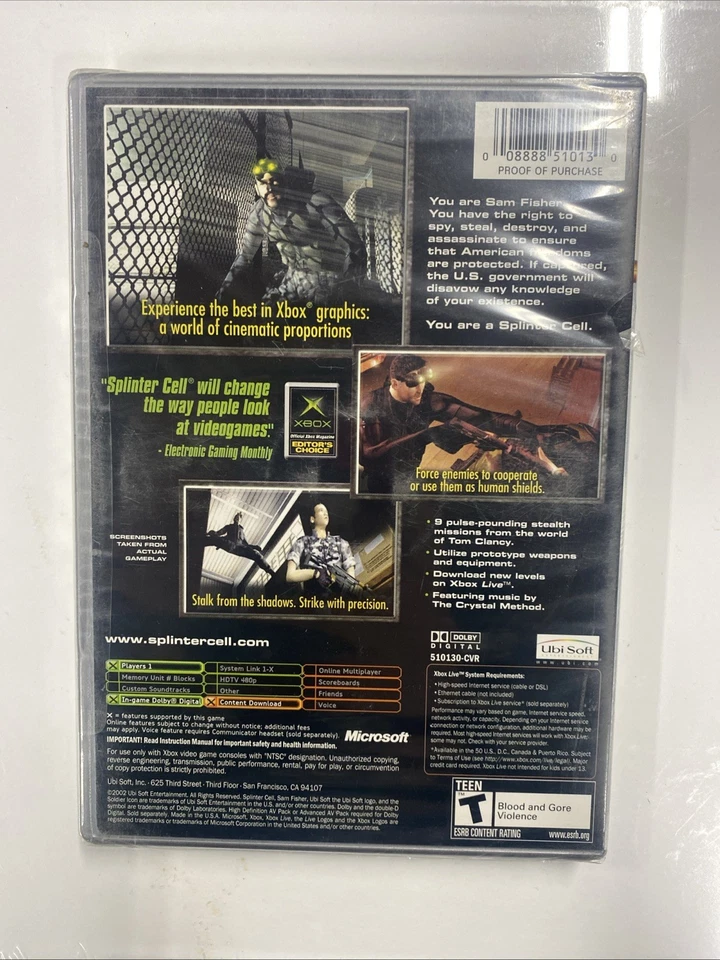 Tom Clancy's Splinter Cell Stealth Action Redefined- Xbox - Image 3 of 4