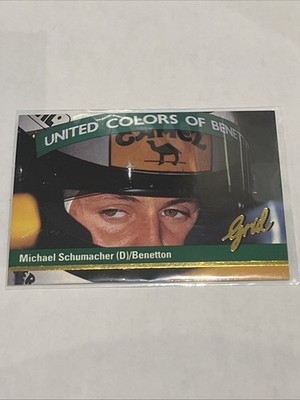 1992 Grid Motorcard Formula 1 Michael Schumacher #84 Rookie RC F1