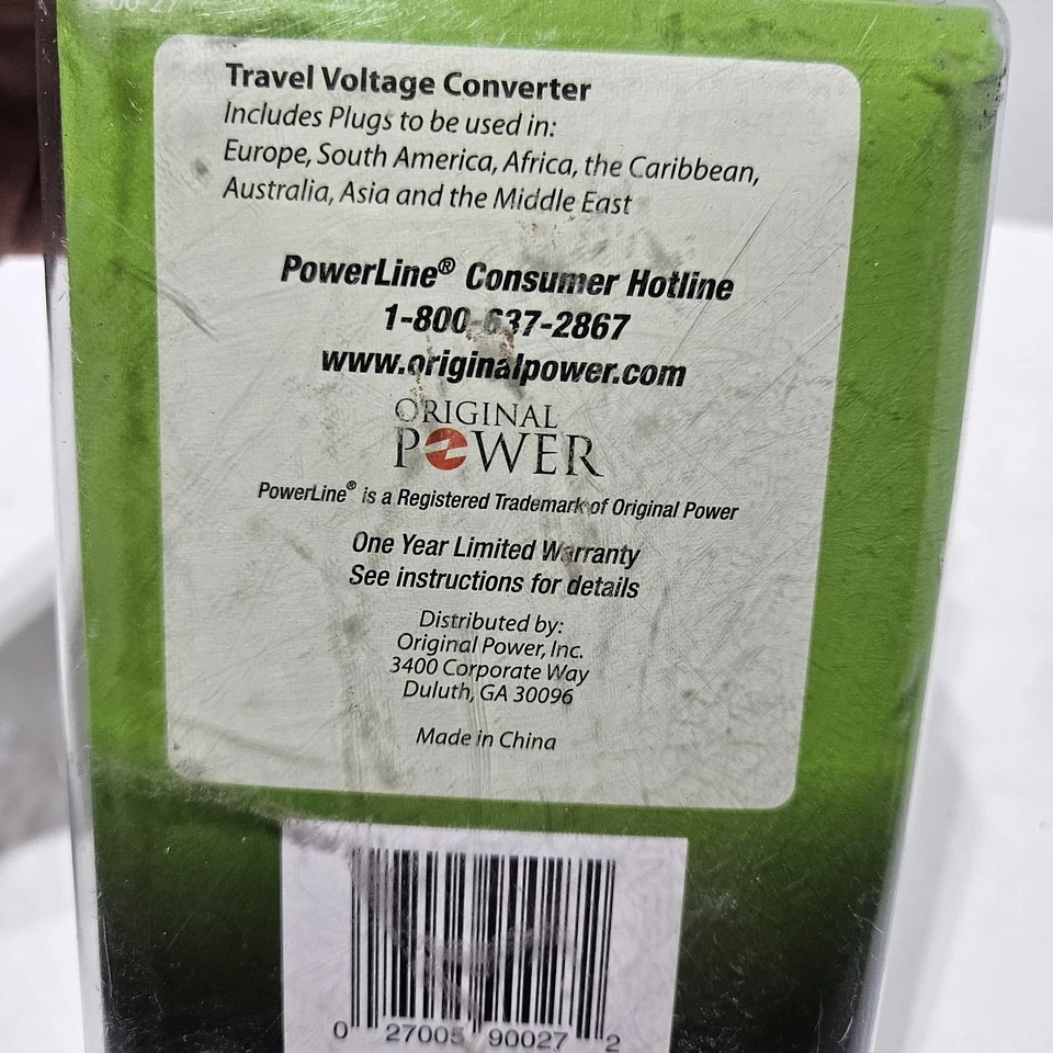 Power Line Global Travel Voltage Converter with Adapters Europe Australia Africa - Image 2 of 3