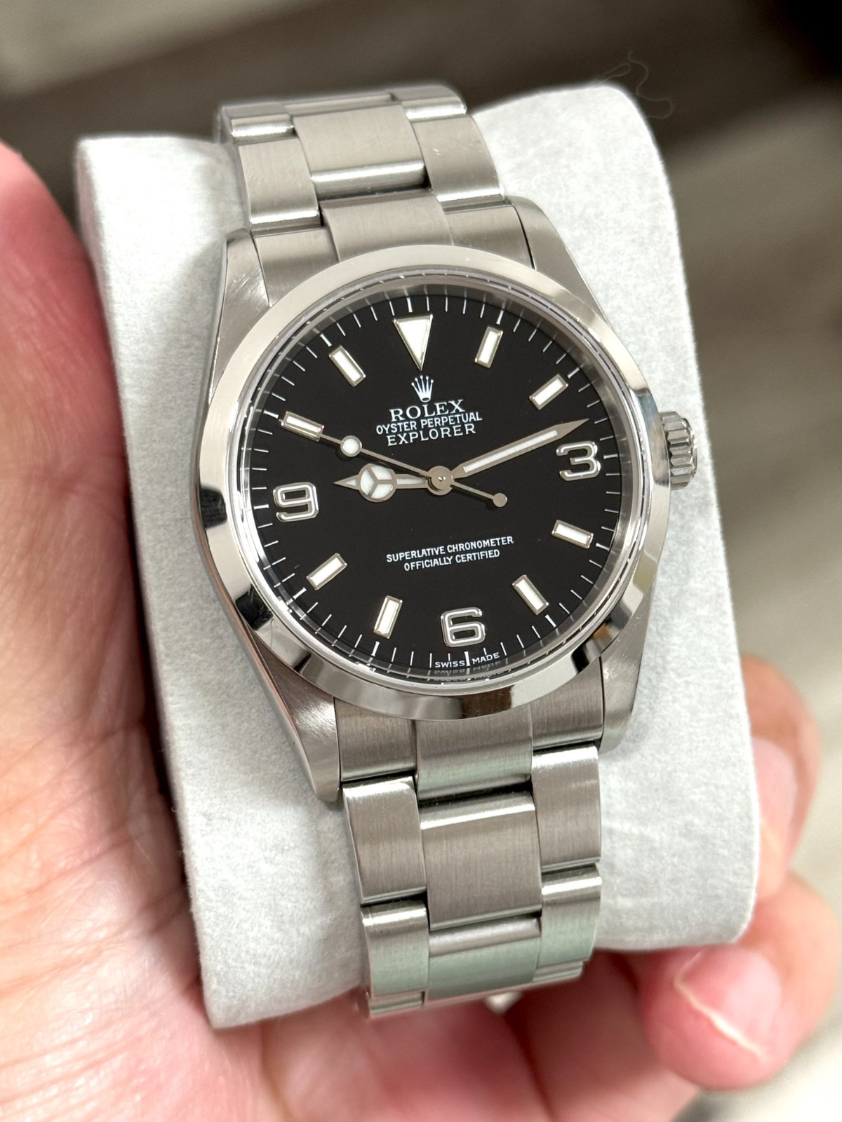 Rolex Explorer. Year 2002. 114270, Serviced by Rolex in 2022. RSC included...