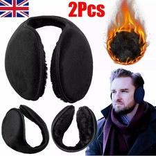 2PCS Winter Ear Muffs Warmer Ladies Womens Earflaps Mens Warm Earmuffs Outdoor *