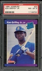 1989 Donruss #33 Ken Griffey Jr. - PSA 8