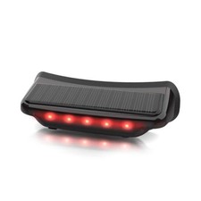 Solar Motorcycle Helmet Light, Solar Powered Bicycle LED Safety Light with