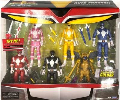 Mighty Morphin Power Rangers Re-Ignition Auto-Morphin Battle Pack- NEW