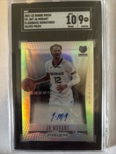 2021-22 Panini Prizm - Flashback Signatures Ja Morant #FS-JMT Silver Prizm (AU)