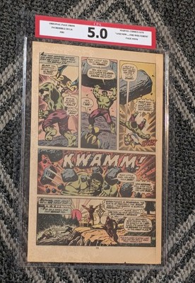 Original Incredible Hulk #181 CPA 5.0 Page 15/16 Marvel Comics 1974 vs Wolverine