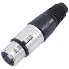 Omnitronic 30208425 XLR socket Black Reliable 3-pin connection for audio system