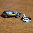Hot Wheels Redline 1967 USA Silhouette Gold White Interior Clean with Button