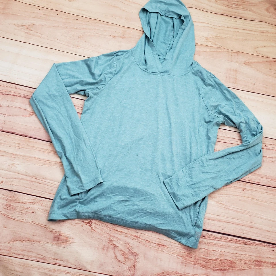 Top pulóver Reebok Performance para mujer mediano ligero entrenamiento atlético capucha Foto 3 de 4