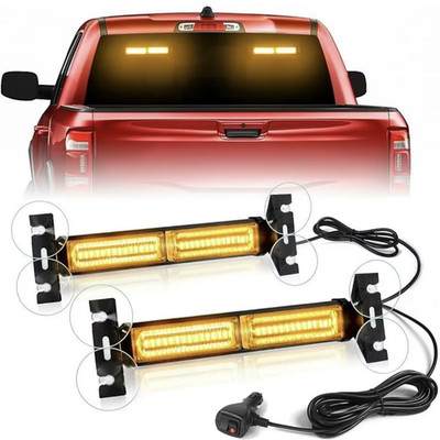 2-in-1 12V 24V LED Stroboskop Lichter für Notfall Blitz Warn Lampe Windschutzscheibe Bar