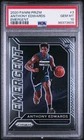 2020 PANINI PRIZM EMERGENT #3 ANTHONY EDWARDS ROOKIE RC PSA 10