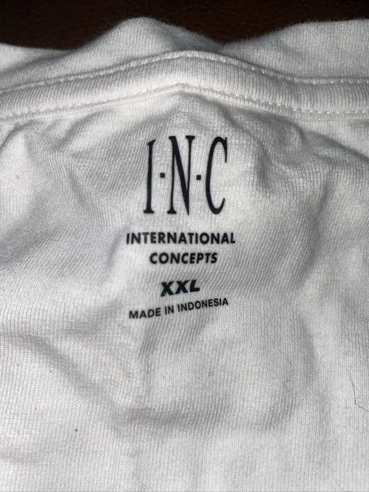 INC XXL Men’s Long Sleeve White W/skoal - Image 2 of 4
