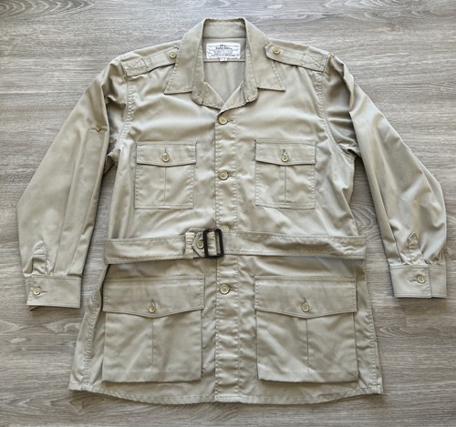 Unisex TILLEY ENDURABLES SAFARI FISHING Jacket Coat Give 'Em Hell Khaki LARGE - Picture 1 of 9